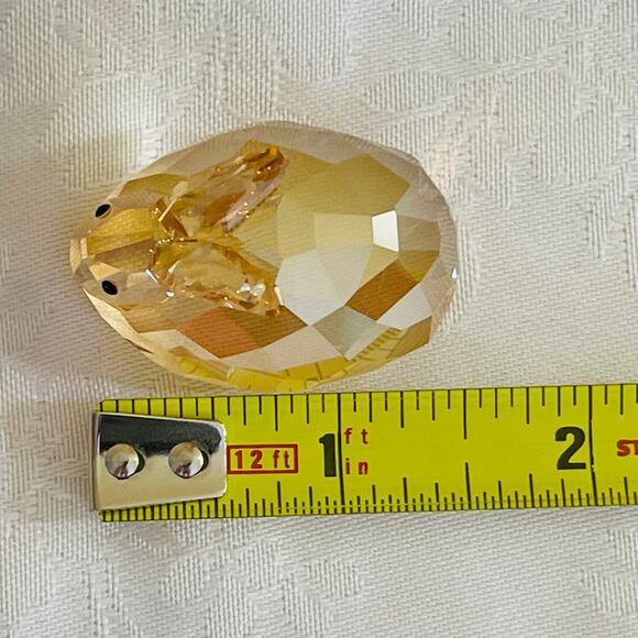 Swarovski Crystal Hare Golden Shadow Rabbit Bunny Figurine 1089876 - Picture 9 of 15